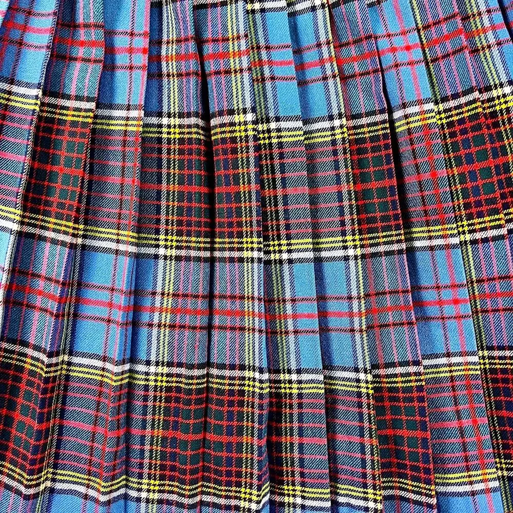 Vintage The Scotch House Women XS Anderson Tartan Kilt Skirt Pleated Wrap Buckle